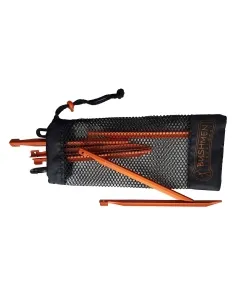 ULTRALIGHT - V pegs 6 pieces by Bushmen BU-ULVPG10g6PC color orange