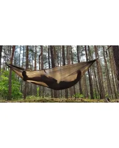 Ultralight hammock dark green including suspension by Bushmen BU-1ULHAZENDO color grün